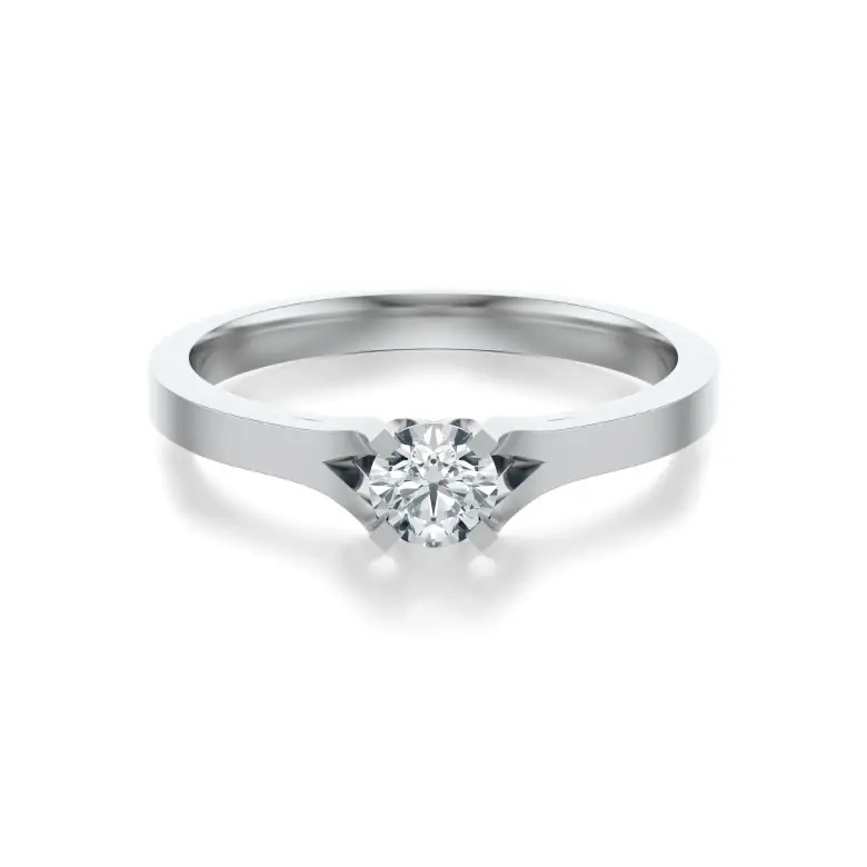 Pierścionek z białego złota z diamentem AJPZ_106 Pierścionek z białego złota z diamentem AJPZ_106